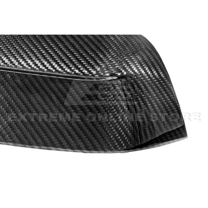 2025-Up Tesla Model Y Dry Carbon Fiber Tape On Side Mirror Cap Covers Pair - MC-1281-BKCF