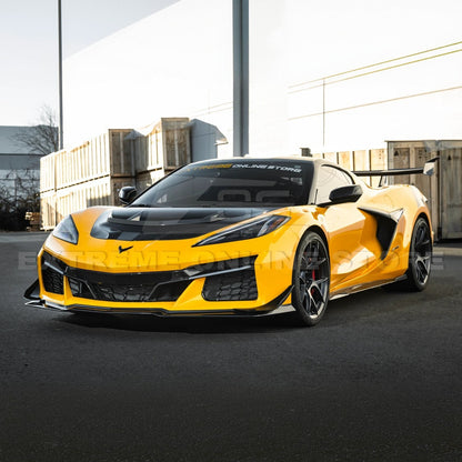 Corvette C8 Z06 / E-Ray DRY CARBON FIBER Front Splitter & Canards [Z07 Extended Package]