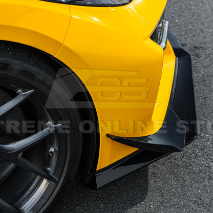 Corvette C8 Z06 / E-Ray DRY CARBON FIBER Front Splitter & Canards [Z07 Extended Package]