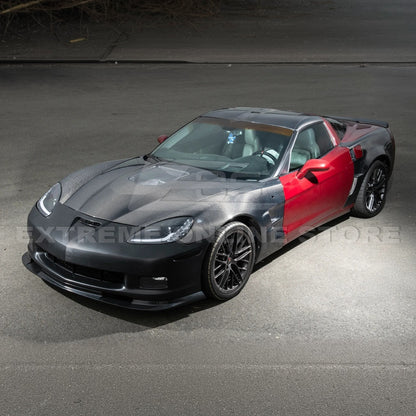 2005-13 Corvette C6 | ZR1 Style Primed Full Front Bumper Cover Lip