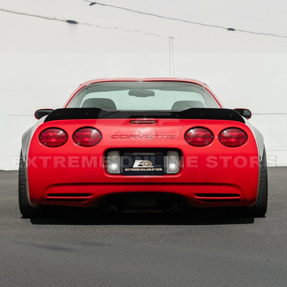 Corvette C5 ZR1 Extended GLOSSY BLACK Rear Trunk Lid Wickerbill Spoiler