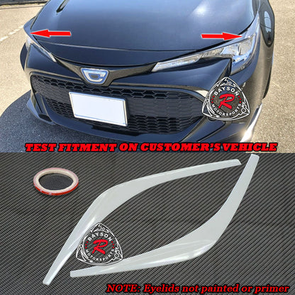 JDM-Style Headlightss Eyelids For 2019-2022 Toyota Corolla 5Dr