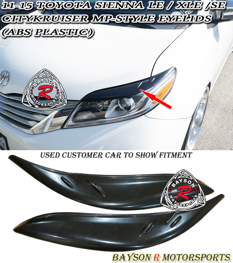 CityKruiser MP-Style Headlights Eyelids For 2011-2020 Toyota Sienna