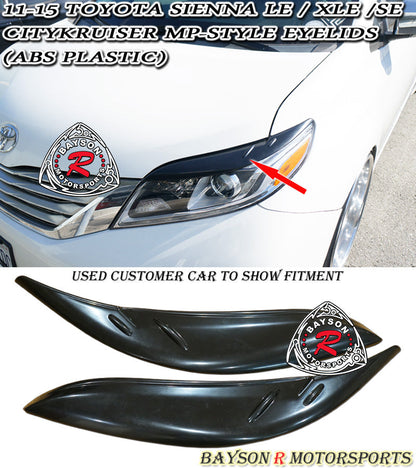 CityKruiser MP-Style Headlights Eyelids For 2011-2020 Toyota Sienna