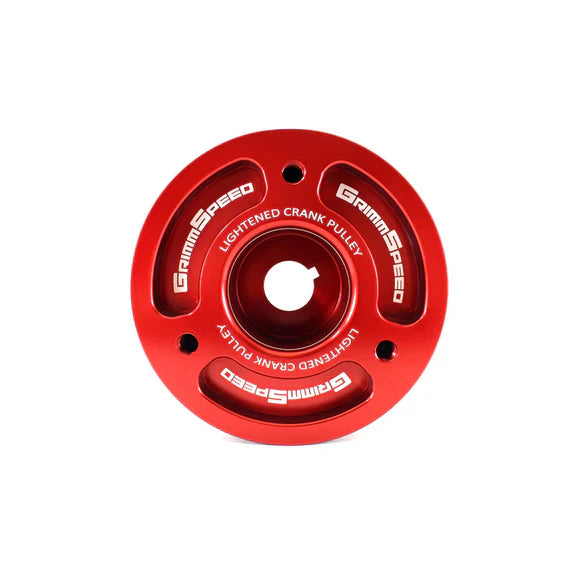 Grimmspeed Lightweight Crank Pulley Red For Subaru All EJ Engines GrimmSpeed