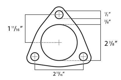 Triangle Gasket for 2.5" Inlet Piping Flanges (Type E*)
