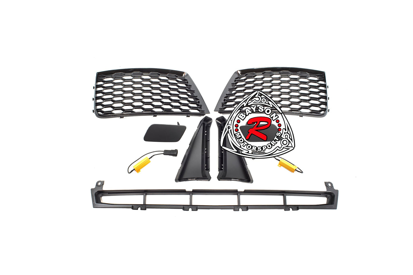 RS3 Style Front Bumper With Gloss Black Grille For 2014-2016 Audi A3/S3 (8V)