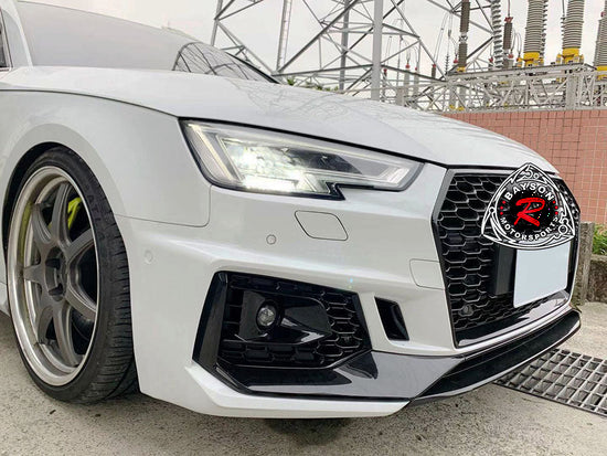 RS4-Style Front Bumper With Grille For 2017-2019 Audi A4 (B9)