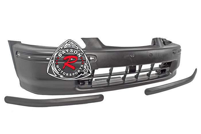 SiR-Style Front Bumper (Polypropylene) For 1996-1998 Honda Civic (2Dr Coupe/3Dr Hatchback/4Dr Sedan)