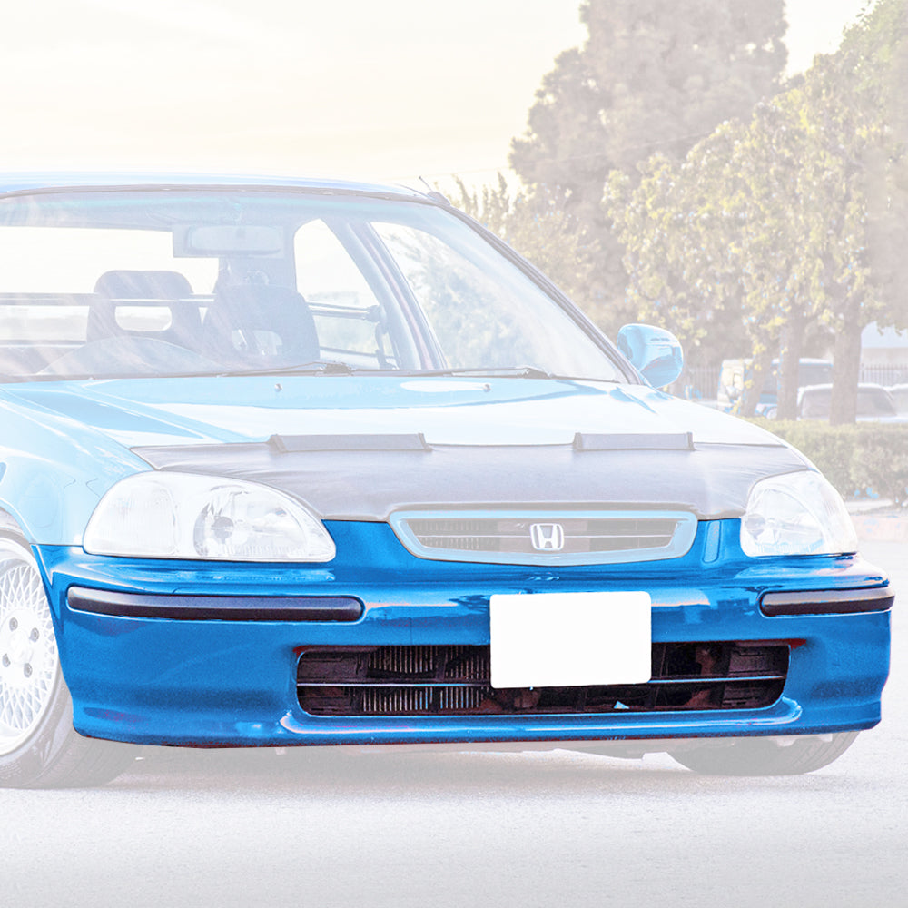 SiR-Style Front Bumper (Polypropylene) For 1996-1998 Honda Civic (2Dr Coupe/3Dr Hatchback/4Dr Sedan)
