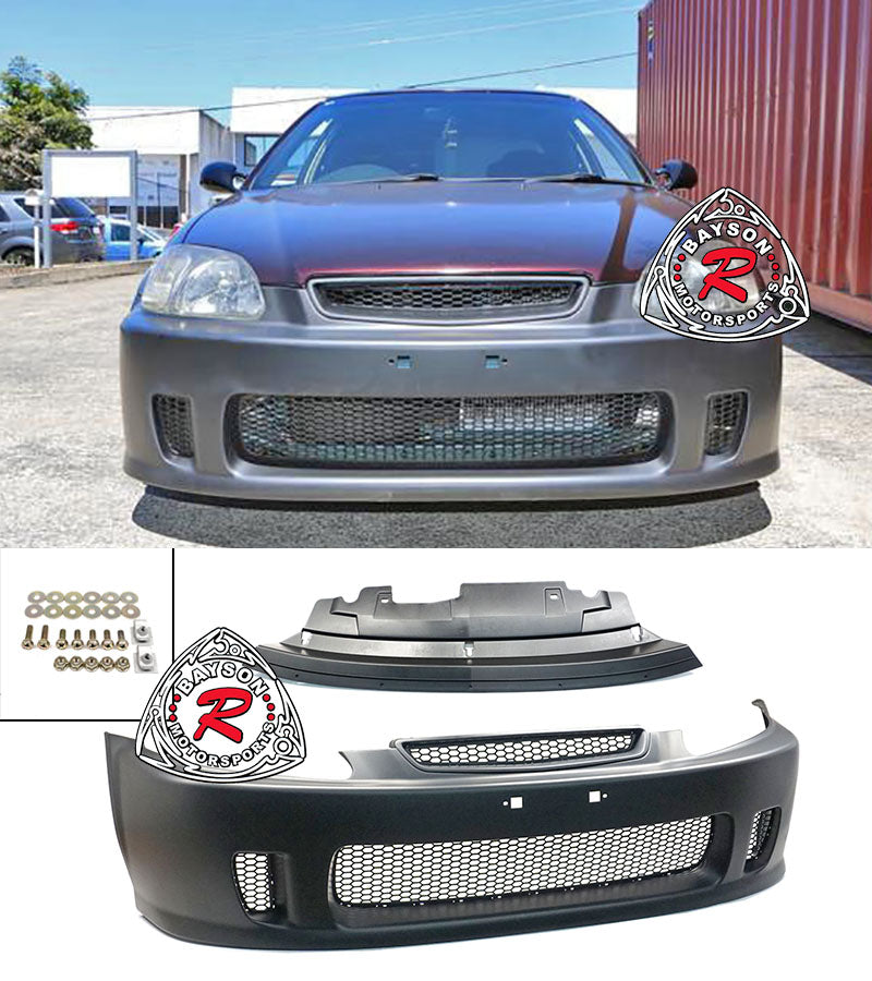 BYS Style Front Bumper For 1996-1998 Honda Civic (2Dr/3Dr/4Dr)