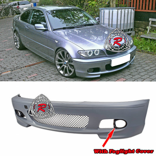 M-Tech II Style Front Bumper For 2000-2003 BMW 3-Series (2Dr, E46, Excluding M3)