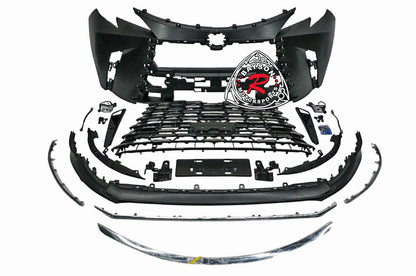 LM Style Front Bumper (Black Grille) PP For 2021-2025 Toyota Sienna