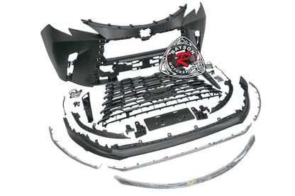 LM Style Front Bumper (Black Grille) PP For 2021-2025 Toyota Sienna