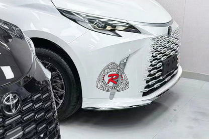 LM Style Front Bumper (Pearl White Grille) PP For 2021-2025 Toyota Sienna