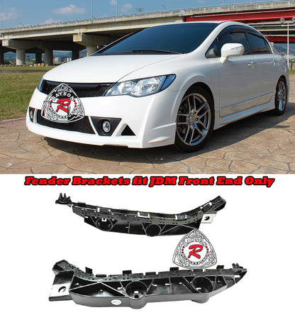 Fenders Brackets For 2006-2011 Honda Civic (JDM Spec 4Dr Sedan)
