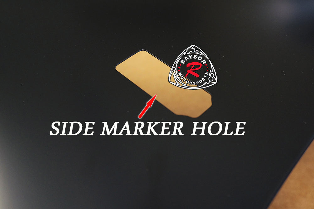 OE Style Fenders with Side Marker Holes For 2006-2011 Acura CSX (4Dr Sedan Canadian Model)