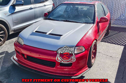 JS Style (Fiberglass) Hood For 1992-1995 Honda Civic 2Dr/3Dr