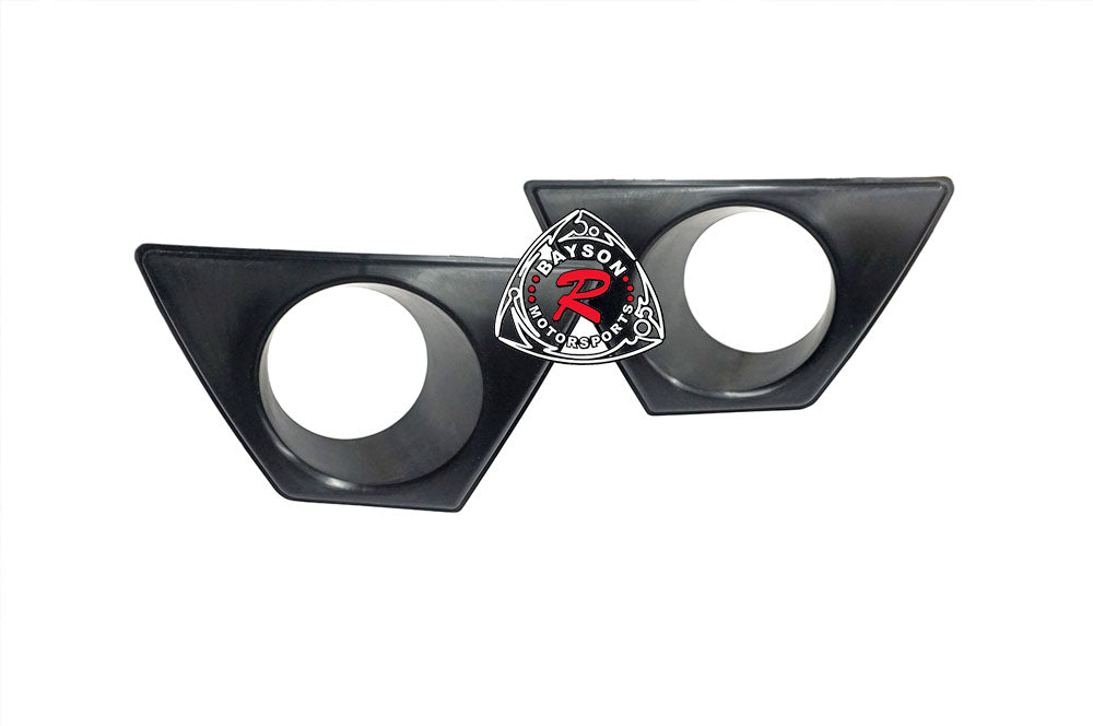 Fog Light Covers For 2006-2011 Honda Civic (JDM Spec 4Dr Sedan,  Only works with MU RR Style Front Bumper)