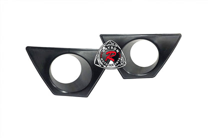 Fog Light Covers For 2006-2011 Honda Civic (JDM Spec 4Dr Sedan,  Only works with MU RR Style Front Bumper)