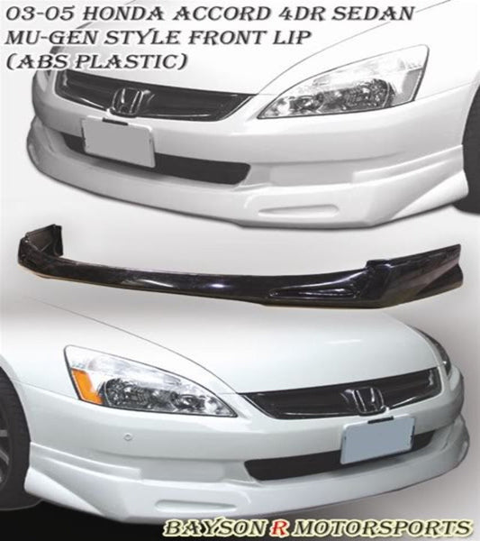 MU Style Front Lip For 2003-2005 Honda Accord (4Dr Sedan)