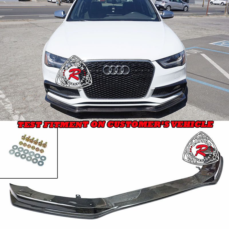 S Style Front Lip (Carbon Fiber) For 2013-2016 Audi A4 S-Line& S4 (B8.5)