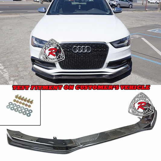 S Style Front Lip (Carbon Fiber) For 2013-2016 Audi A4 S-Line& S4 (B8.5)