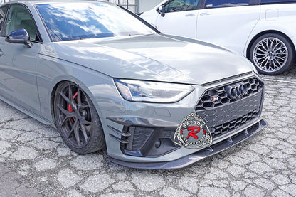 A Style Front Lip (Carbon Fiber) For 2020-2024 Audi S4 / A4 S-Line ONLY