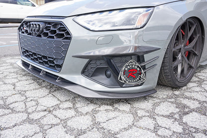 A Style Front Lip (Carbon Fiber) For 2020-2024 Audi S4 / A4 S-Line ONLY
