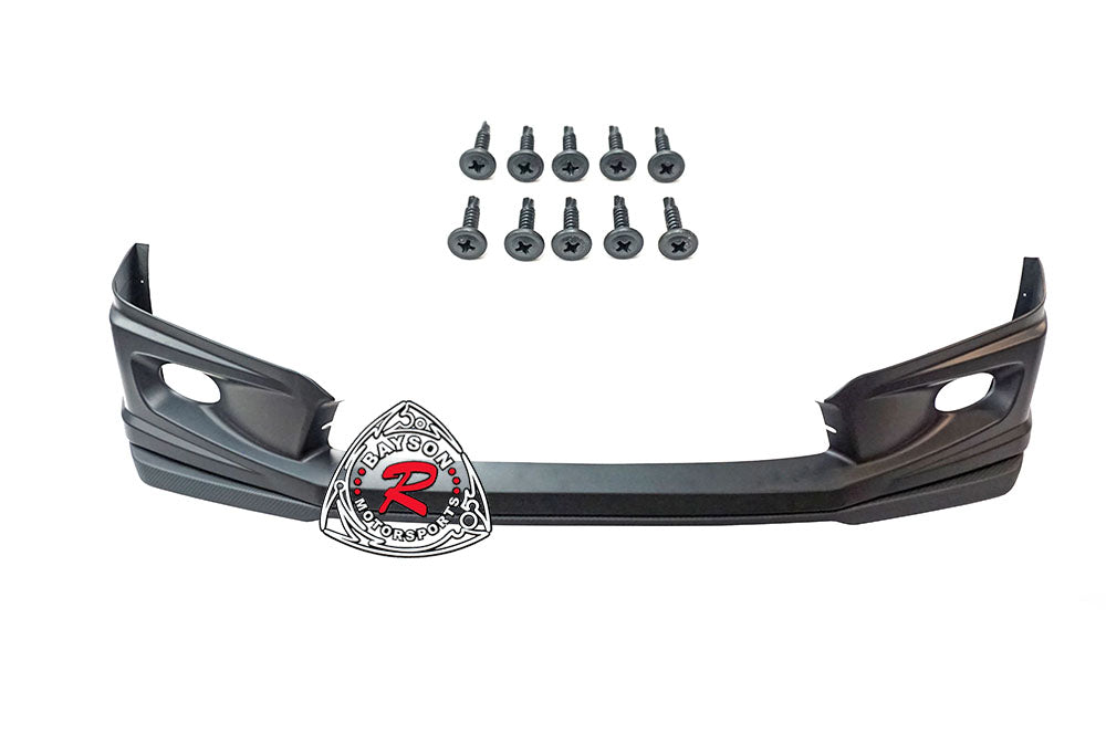 MU Style Front Lip w/ Carbon Look Insert For 2012 Honda Civic (4Dr Sedan)