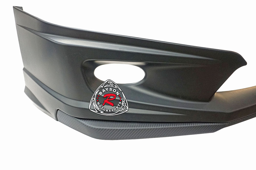 MU Style Front Lip w/ Carbon Look Insert For 2012 Honda Civic (4Dr Sedan)