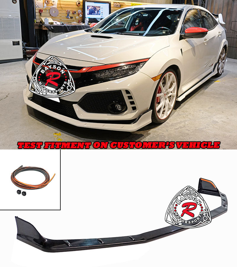 MU Style Front Lip/Side Skirts/Rear Lip Combo For 2017-2021 Honda Civic Type R (FK8)