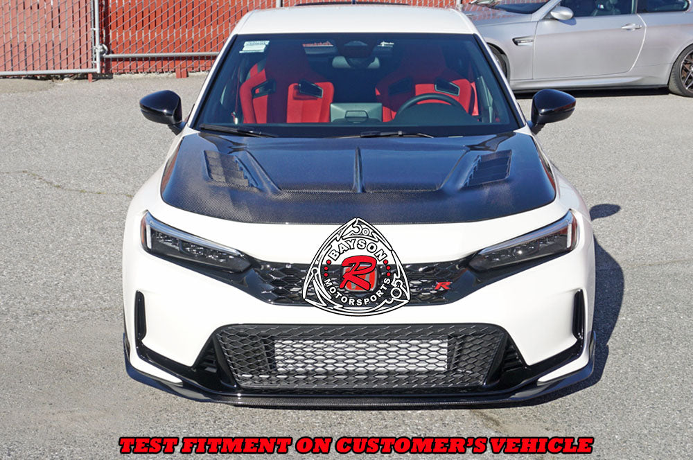 A Style Front Lip (Carbon Fiber) For 2023-2025 Honda Civic Type R (FL5)