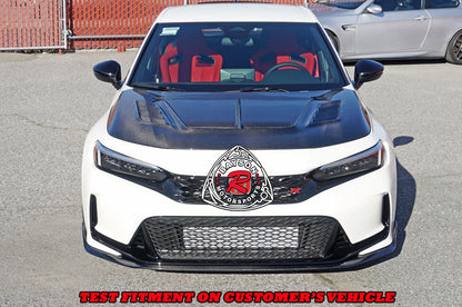 A Style Front Lip (Carbon Fiber) For 2023-2025 Honda Civic Type R (FL5)