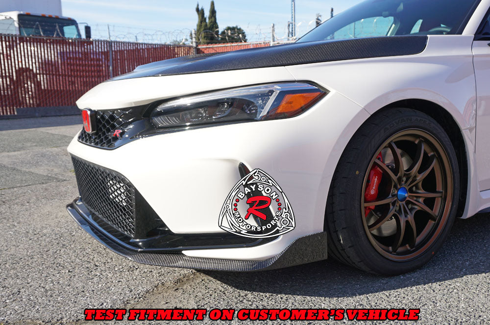 A Style Front Lip (Carbon Fiber) For 2023-2025 Honda Civic Type R (FL5)