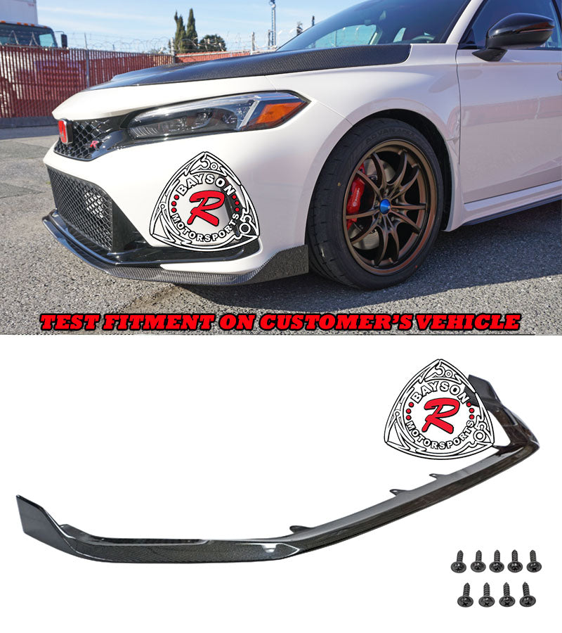 A Style Front Lip (Carbon Fiber) For 2023-2025 Honda Civic Type R (FL5)