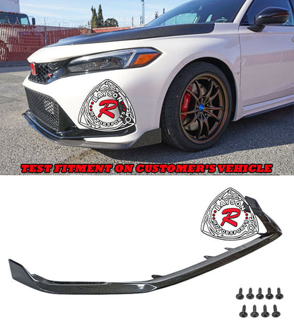 A Style Front Lip (Carbon Fiber) For 2023-2025 Honda Civic Type R (FL5)