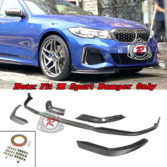MP Style Front Lip (Matte Black) For 2019-2022 BMW 3-Series (G20/G21)