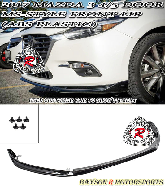 MS Style Front Lip For 2017-2018 Mazda-3
