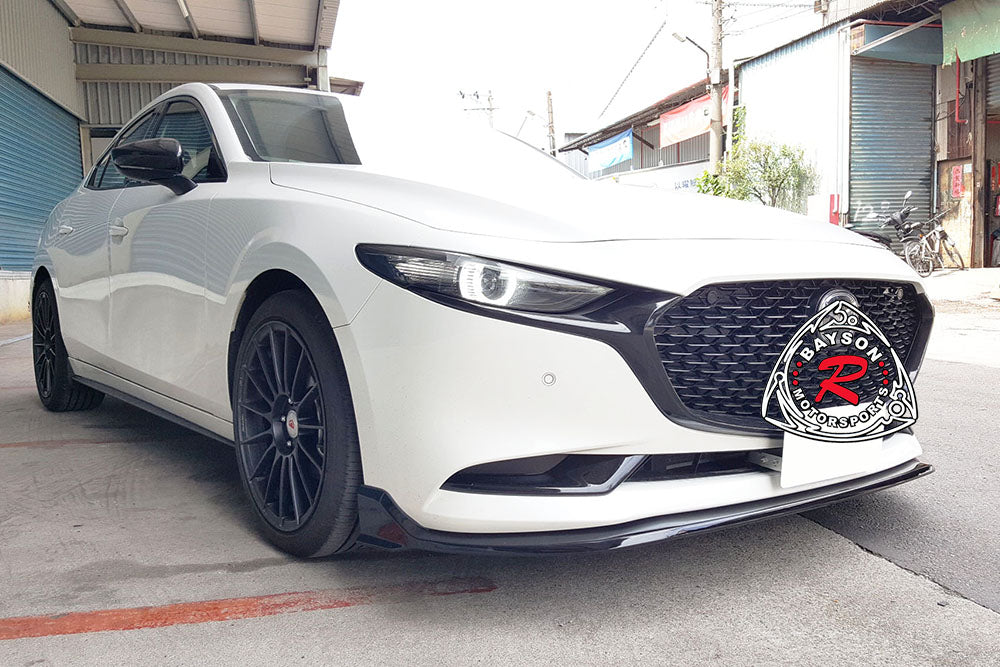 CK Style Front Lip For 2019-2024 Mazda-3 (4Dr Sedan)