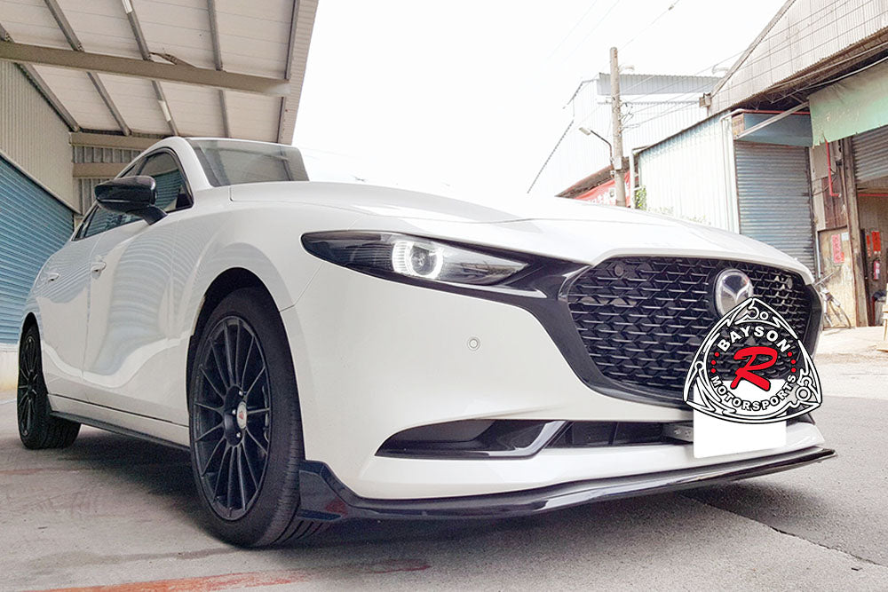 CK Style Front Lip For 2019-2024 Mazda-3 (4Dr Sedan)
