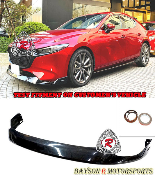 MZ Style Front Lip For 2019-2024 Mazda-3 (5Dr Hatchback)