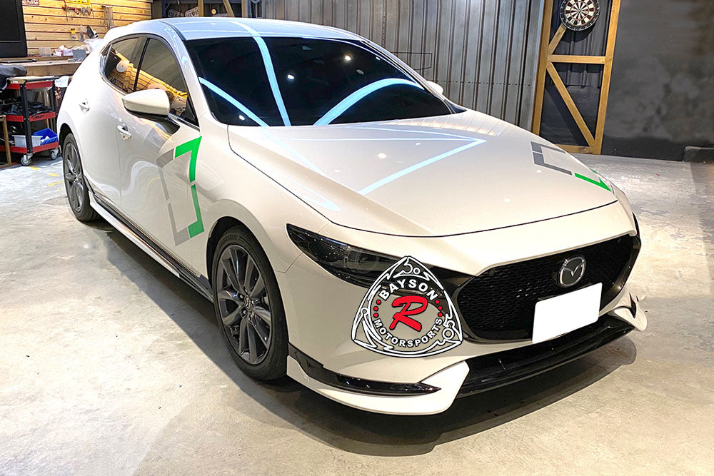 TH Style Front Lip For 2019-2024 Mazda-3 (5Dr Hatchback)