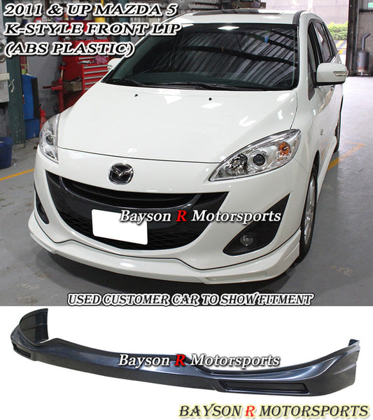 K Style Front Lip For 2011-2015 Mazda-5