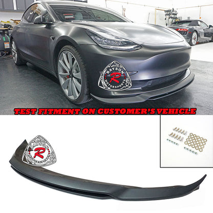 Art Style Front Lip For 2017-2022 Tesla Model-3