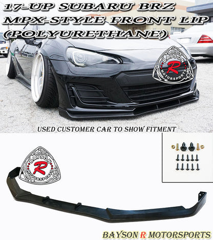 MPX Style Front Lip For 2017-2021 Subaru BRZ