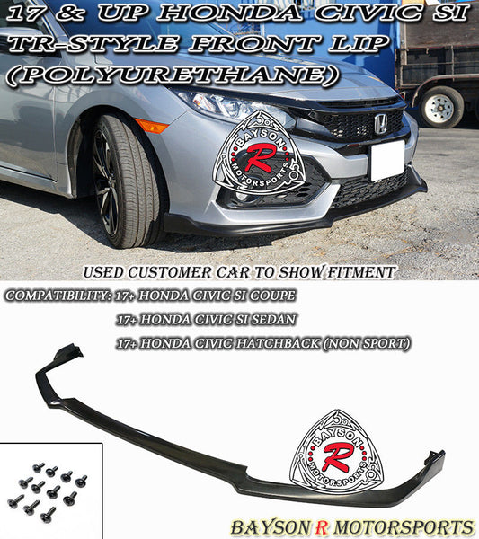 TR Style Front Lip For 2017-2021 Honda Civic Si (Si Only)