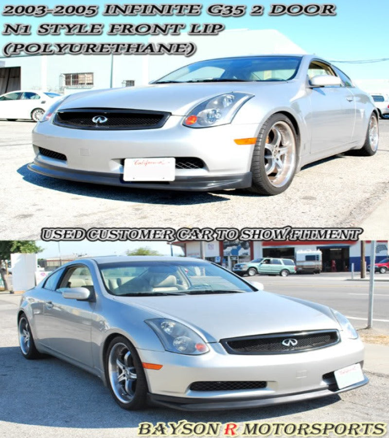 N1 Style Front Lip For 2003-2005 Infiniti G35 (2Dr Coupe)