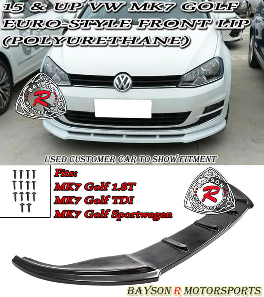 Euro-Style Front Lip For 2015-2017 Volkswagen Golf 7 (MK7)