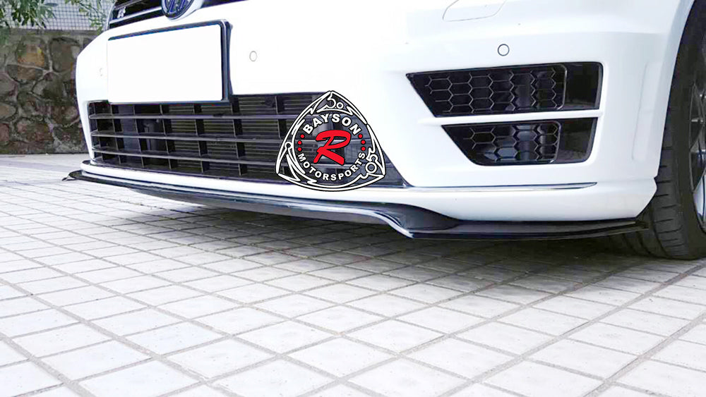 Euro-Style Front Lip For 2015-2017 Volkswagen Golf-R MK7 (R Model Only)